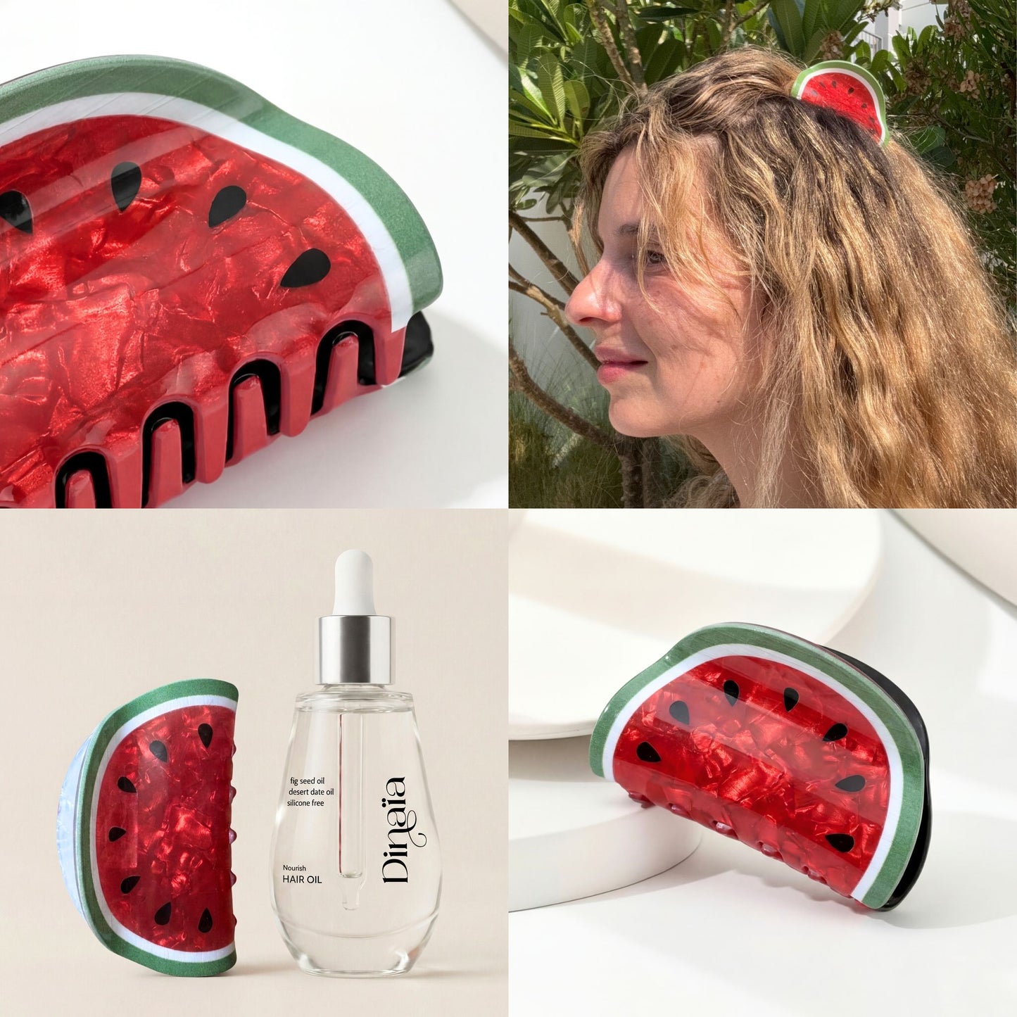 Watermelon Hair Clip